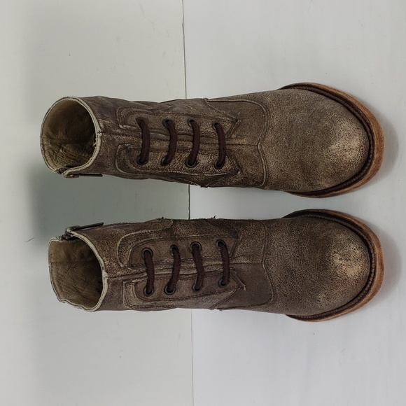 CIRCLE G by CORRAL DISTRESSED LEATHER SIDE ZIP WESTERN ANKLE BOOTS WOMEN'S 7 M - Picture 2 of 14